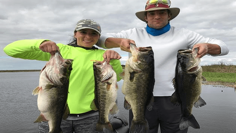 Belle Glade Lake Okeechobee MONSTER Bass Fishing Mid January
