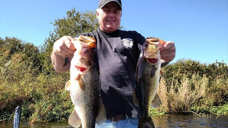 Bass Fishing on the North End of the Lake with Capt Brian