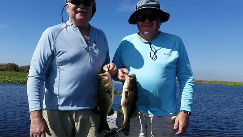 Long Time Friends Bass Fishing On Lake Okeechobee
