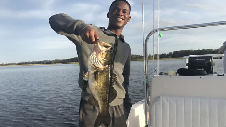 Lake Garcia Reservoir bass fishing in Indian River County Florida