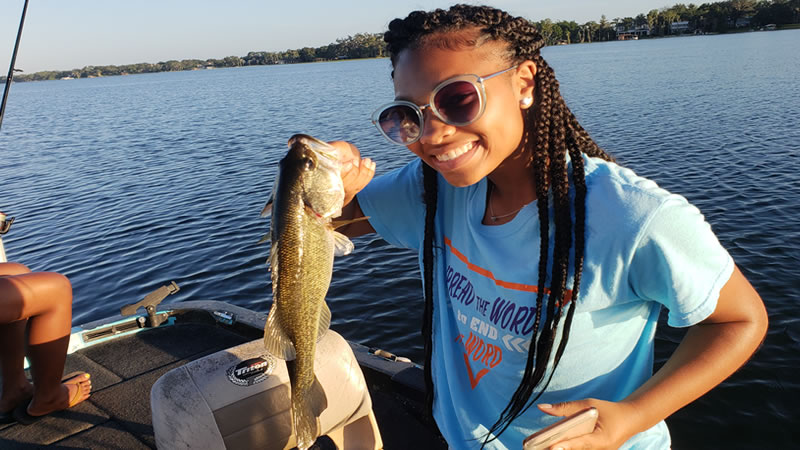 Young City Girls Fishing