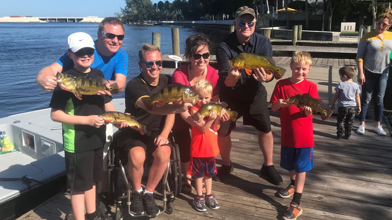 Florida bass fishing for peacock bass