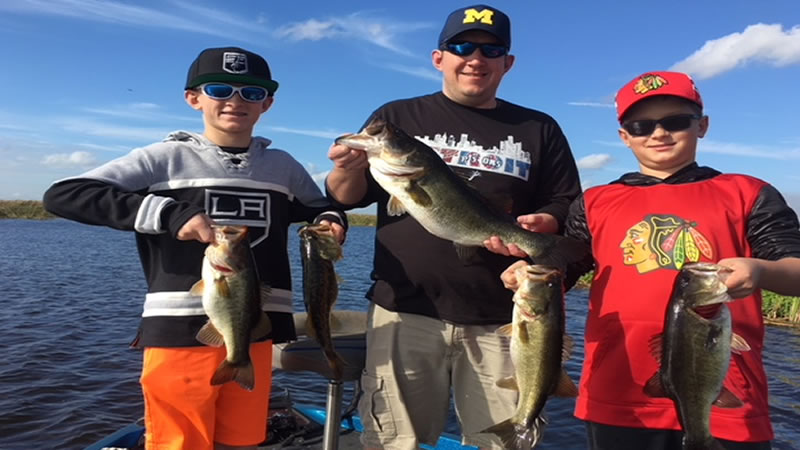 Family Okeechobee Fishing Charters for Florida Largemouth Bass 1 Family Okeechobee Fishing Charters