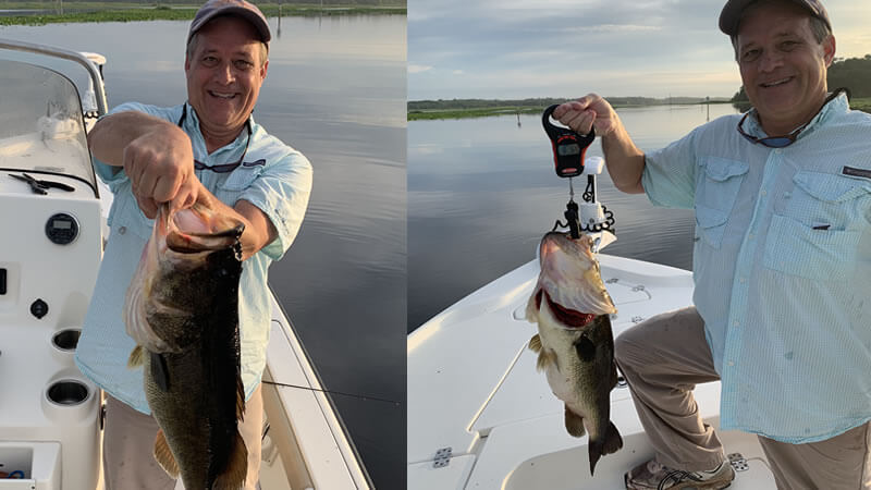 June Trophy Bass Fishing on the Rodman Reservoir in North Florida 2 June Trophy Bass Fishing 1