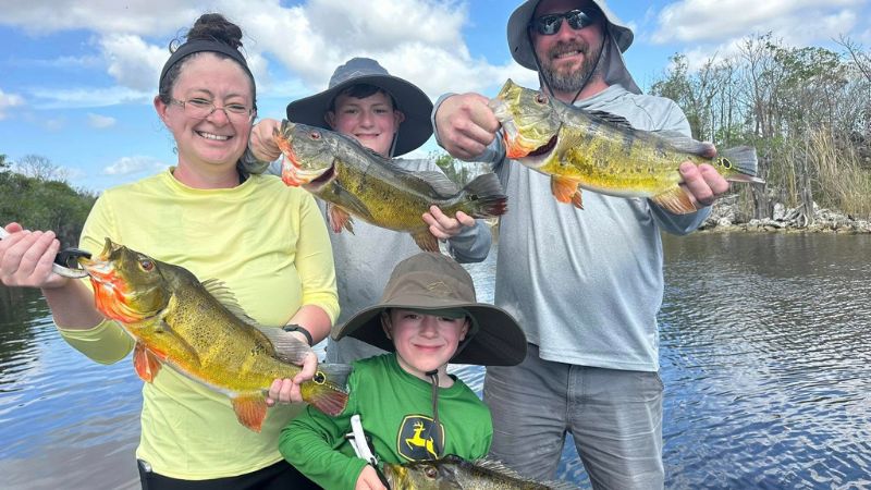 Family Fishing Peacock Bass Capt Mark Rose