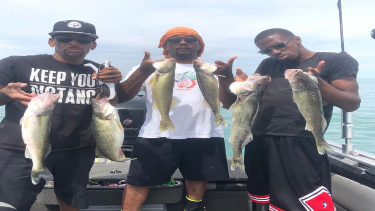 Guided Lake Erie walleye fishing trip
