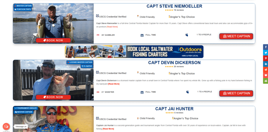 Orlando bass fishing guides