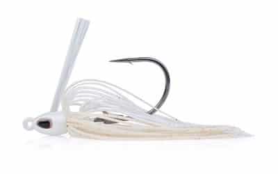swim jig for bass fishing on boat.