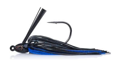 swim jig for bass fishing on boat.