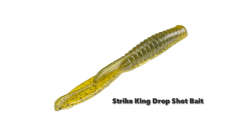 Green pumpkin compact creature bait with two flat appendages