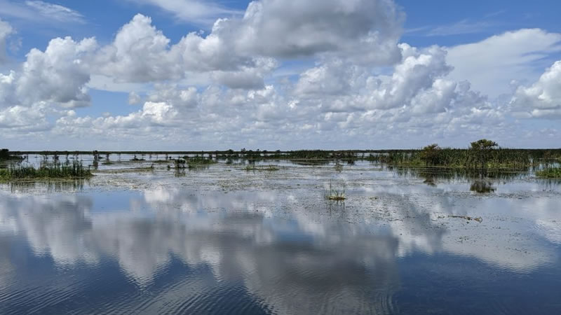 Scenic view of Headwaters Lake in Indian River County, Florida