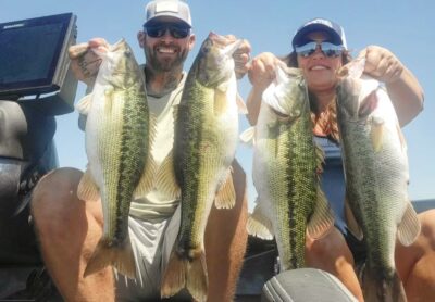 Showcasing various bass species found in California, highlighting the bass season.