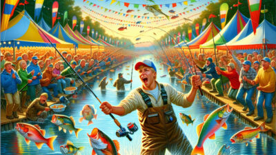 A lively fishing derby event in action