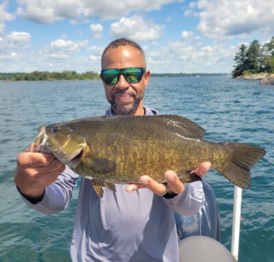Anglers enjoying seasonal fishing opportunities on the St. Lawrence River