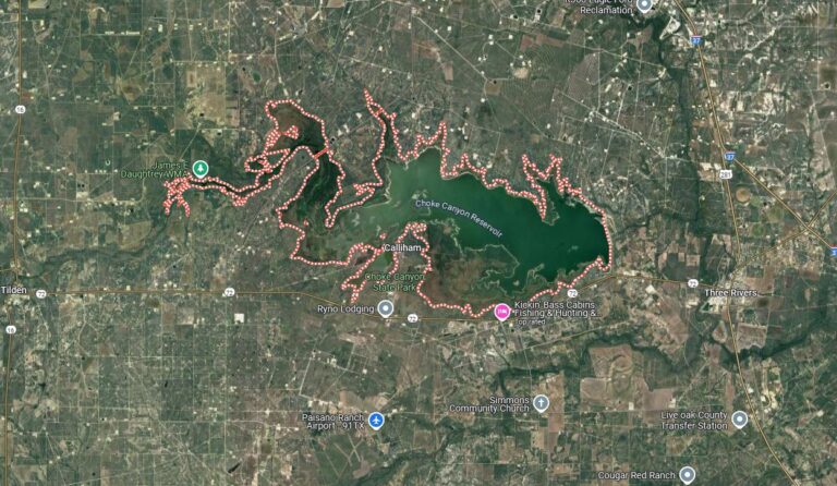 Choke Canyon Bass Fishing Reservoir