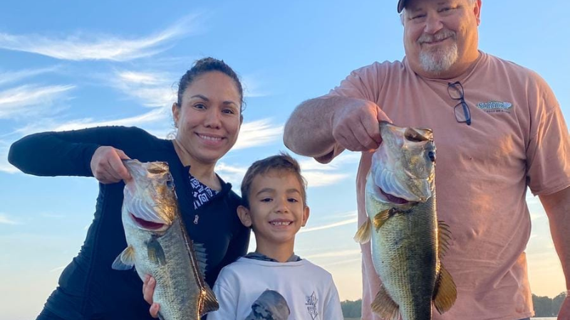 Lake Tarpon Fishing Family