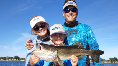 Family Fishing Lake Tarpon Florida