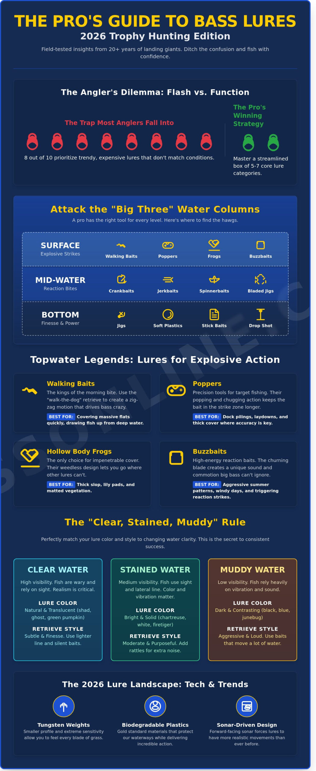 The Best Bass Lures of 2026: A Pro Guide’s Essential Tackle Box 2 The Best Bass Lures of 2026: A Pro Guide’s Essential Tackle Box